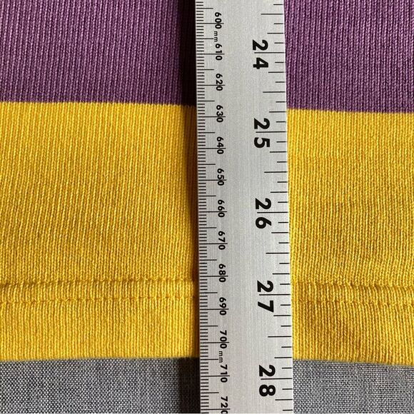 Rowing Blazers x Sports D'Epoque Rugby Polo Purple Yellow Heavyweight Jersey - Picture 12 of 12